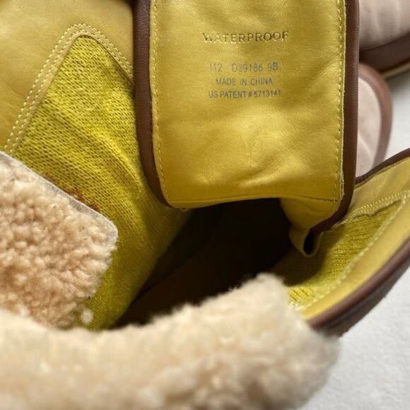 Cole Haan Lania Winter Boots Waterproof Shearling Clasp Leather Nike Air Size 9B - Picture 8 of 14